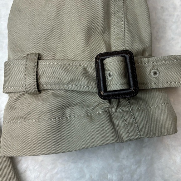 Banana Republic Women Golden Beige Water Resistant Short Trech Coat - Picture 3 of 12